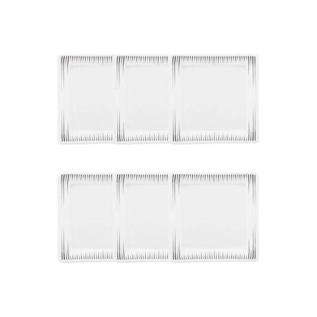 Conjunto Com 6 Pratos Sobremesa Venue Branco - Oxford Porcelanas - Oxford sc Menor preço em Conjunto Com 6 Pratos Sobremesa Venue Branco - Oxford Porcelanas - Oxford sc