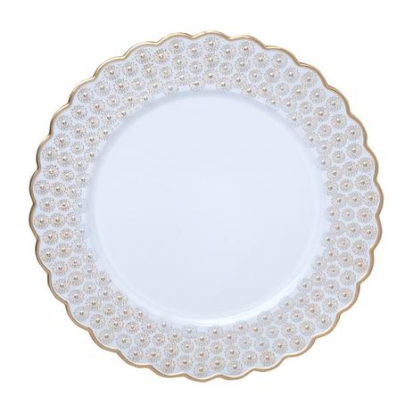 Conjunto com 6 Sousplats de Plástico Branco Daisy Bon Gourmet - Rojemac Menor preço em Conjunto com 6 Sousplats de Plástico Branco Daisy Bon Gourmet - Rojemac