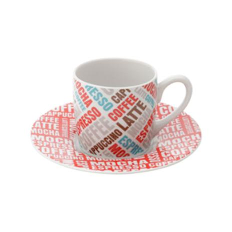 Conjunto com 6 Xícaras P/Café de Porcelana Coffee Letters 90Ml - Lyor Menor preço em Conjunto com 6 Xícaras P/Café de Porcelana Coffee Letters 90Ml - Lyor
