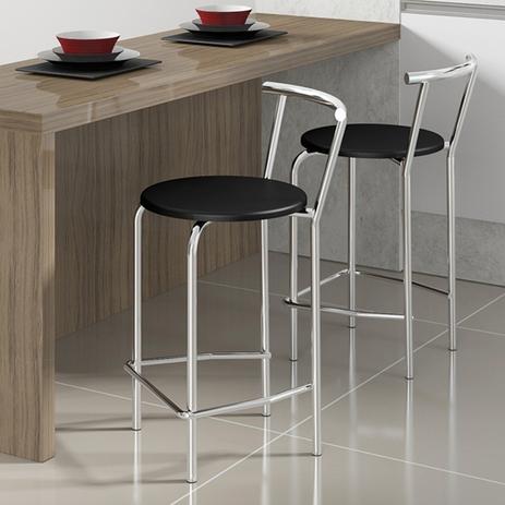 Conjunto com Duas Banquetas 106 Assento Preto Carraro é boa?