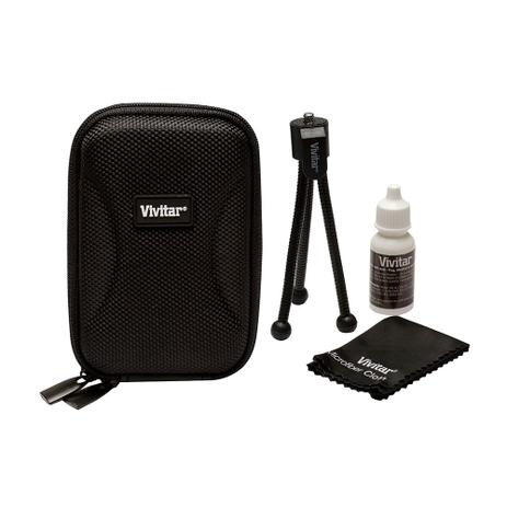 Conjunto com estojo e acessórios para câmera digital - Vivitar Menor preço em Conjunto com estojo e acessórios para câmera digital - Vivitar
