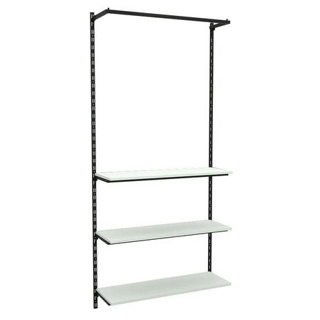 Conjunto Comac com 01 estantes cremalheira com 03 prateleiras e 01 arara tamanho 94 cm x 200 cm Menor preço em Conjunto Comac com 01 estantes cremalheira com 03 prateleiras e 01 arara tamanho 94 cm x 200 cm