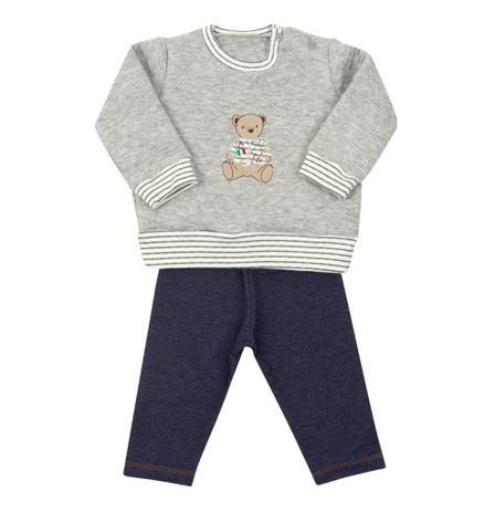 Conjunto Coquelicot Moletom e calça jeans Ursinho / Tamanho 9 A 12 meses é boa?