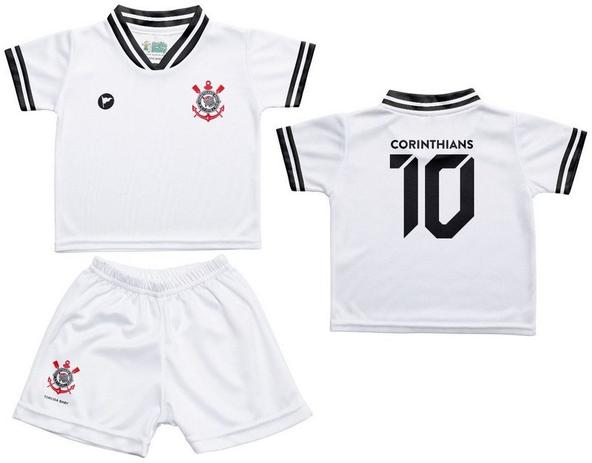 Conjunto Corinthians Uniforme Infantil Branco - Torcida Baby - Revedor Menor preço em Conjunto Corinthians Uniforme Infantil Branco - Torcida Baby - Revedor