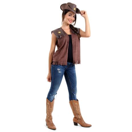 roupa de cowboy feminina para festa junina
