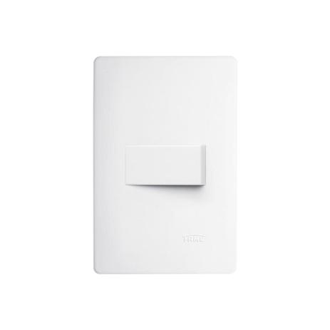 Conjunto de 1 Interruptor Simples Horizontal com Placa Habitat Branco 10a 250v - Fame Menor preço em Conjunto de 1 Interruptor Simples Horizontal com Placa Habitat Branco 10a 250v - Fame