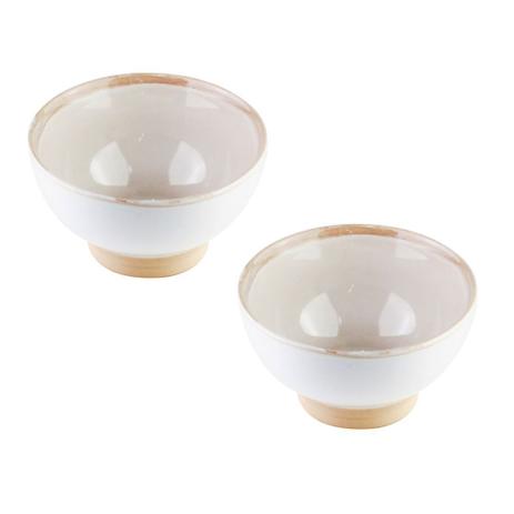 Conjunto de 2 Bowls de cerâmica Good Vibes 13 cm x 8 cm - BON GOURMET Menor preço em Conjunto de 2 Bowls de cerâmica Good Vibes 13 cm x 8 cm - BON GOURMET