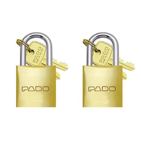 Conjunto de 2 cadeados com 4 chaves iguais - 30mm - pado Menor preço em Conjunto de 2 cadeados com 4 chaves iguais - 30mm - pado