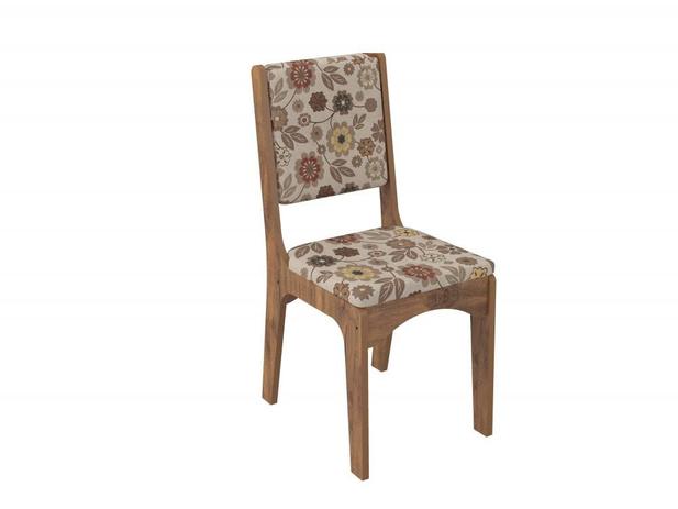 Conjunto de 2 Cadeiras Carla Nobre e Chenille Floral - Dalla costa Menor preço em Conjunto de 2 Cadeiras Carla Nobre e Chenille Floral - Dalla costa