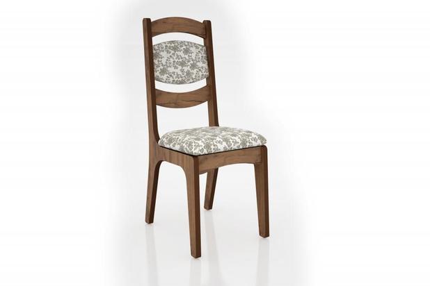Conjunto de 2 Cadeiras Paloma Nobre e Floral Claro - Dalla costa Menor preço em Conjunto de 2 Cadeiras Paloma Nobre e Floral Claro - Dalla costa
