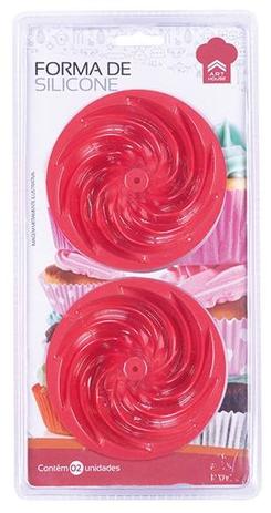 Conjunto De 2 Formas De Silicone Para Mini Pudim 10cm Com Furo Art House ZF2222 Menor preço em Conjunto De 2 Formas De Silicone Para Mini Pudim 10cm Com Furo Art House ZF2222
