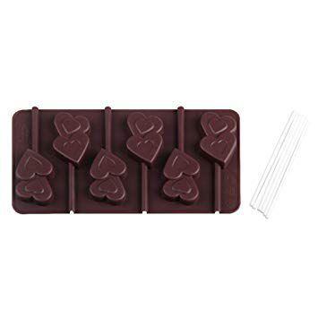 Conjunto de 2 formas de silicone para pirulitos de chocolate Hearts - Zenker Menor preço em Conjunto de 2 formas de silicone para pirulitos de chocolate Hearts - Zenker