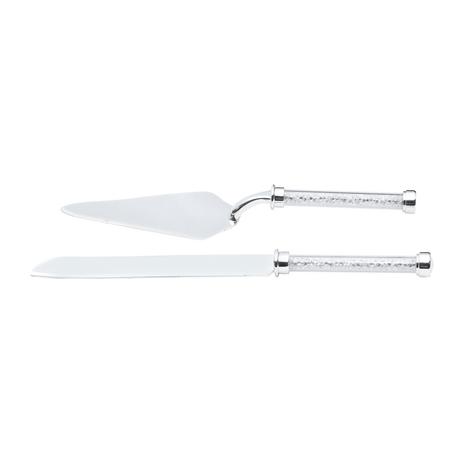 Conjunto de 2 Talheres para Bolo em Zamac Prata Prestige - Rojemac Menor preço em Conjunto de 2 Talheres para Bolo em Zamac Prata Prestige - Rojemac