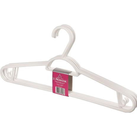 Conjunto de 3 Cabides Primafer Branco Menor preço em Conjunto de 3 Cabides Primafer Branco