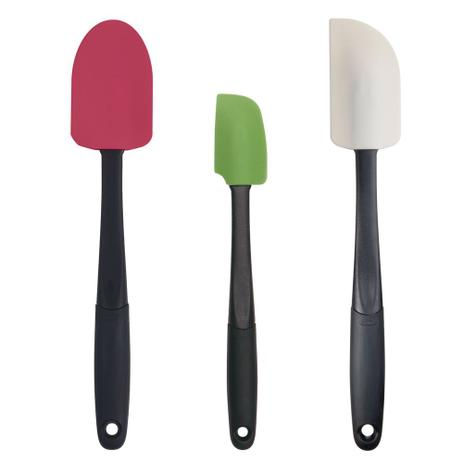 Conjunto de 3 Espátulas Coloridas em Silicone OXO Menor preço em Conjunto de 3 Espátulas Coloridas em Silicone OXO