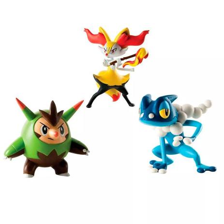 Conjunto de 3 Figuras Pokémon (Quilladin, Braixen e Frogadier) 1966 Sunny Menor preço em Conjunto de 3 Figuras Pokémon (Quilladin, Braixen e Frogadier) 1966 Sunny