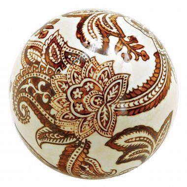 Conjunto de 4 bolas decorativas de ceramica - Btc decor Menor preço em Conjunto de 4 bolas decorativas de ceramica - Btc decor