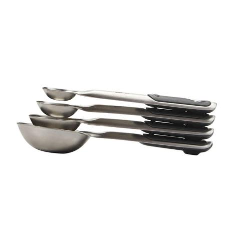Conjunto de 4 Colheres Medidoras em Aço Inox OXO Menor preço em Conjunto de 4 Colheres Medidoras em Aço Inox OXO