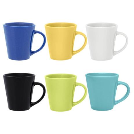 Conjunto de 6 Canecas Drop 250ml Colorida - Biona Menor preço em Conjunto de 6 Canecas Drop 250ml Colorida - Biona