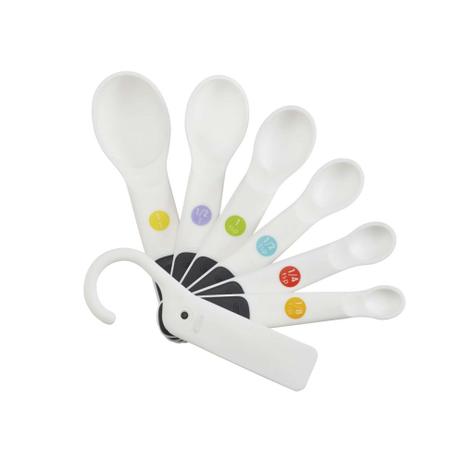 Conjunto de 6 Colheres Medidoras 10cm OXO Branca Menor preço em Conjunto de 6 Colheres Medidoras 10cm OXO Branca