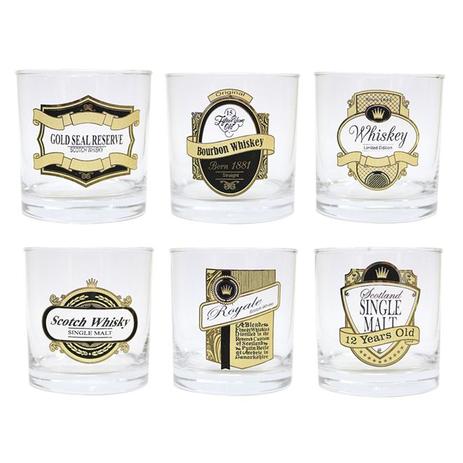 Conjunto de 6 Copos H.Martins Gold Premium - 200ml Menor preço em Conjunto de 6 Copos H.Martins Gold Premium - 200ml