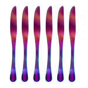 Conjunto de 6 Facas de Mesa Elite Rainbow Furtacor - Decorafast Menor preço em Conjunto de 6 Facas de Mesa Elite Rainbow Furtacor - Decorafast