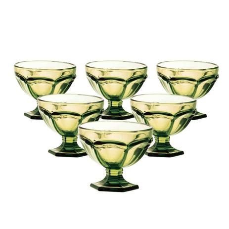 Conjunto De 6 Taças Bon Gourmet Para Sorvete Borboleta Verde 260ML - 25635 - Rojemac Menor preço em Conjunto De 6 Taças Bon Gourmet Para Sorvete Borboleta Verde 260ML - 25635 - Rojemac
