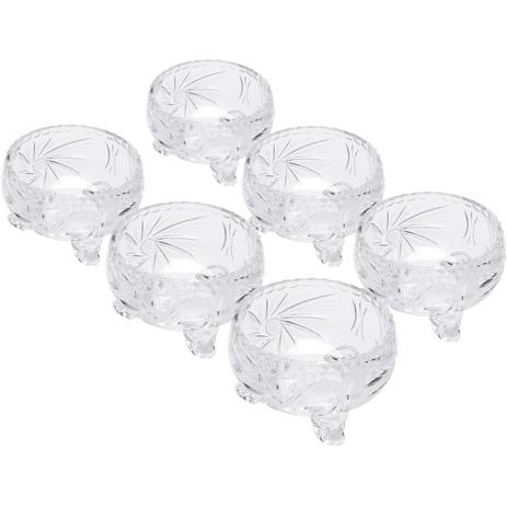 Conjunto de 6 Tigelas de Cristal com Pé Prima Luxo 3710 Lyor Menor preço em Conjunto de 6 Tigelas de Cristal com Pé Prima Luxo 3710 Lyor