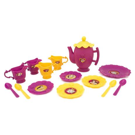 Conjunto de Acessórios - Bule Jogo de Chá - 13 Peças - Disney - Princesas - A Bela e a Fera - Toyng é boa?