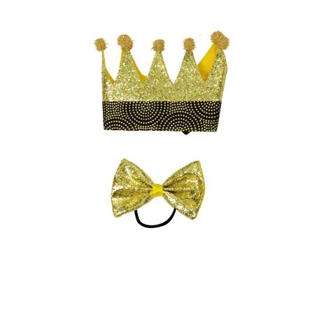 Conjunto De Acessórios Carnaval Festas Rei Coroa - Cromus Menor preço em Conjunto De Acessórios Carnaval Festas Rei Coroa - Cromus