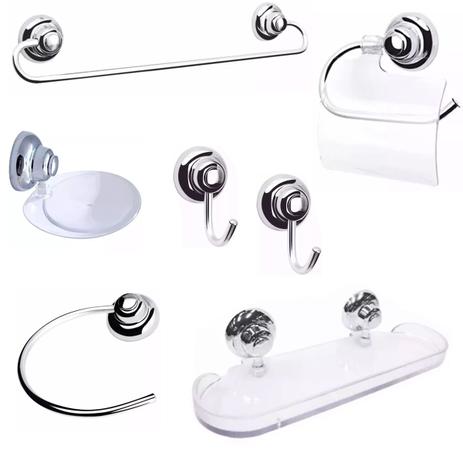Conjunto De Acessórios Organizadores Para Banheiro 7 Peças - Purimax Menor preço em Conjunto De Acessórios Organizadores Para Banheiro 7 Peças - Purimax