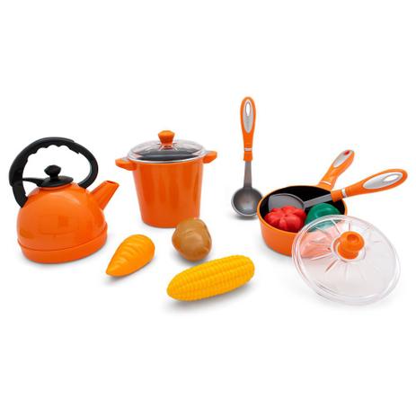 Conjunto de Acessórios - Tá na Mesa - Jogo de Panelas - 13 Peças - Laranja - Toyng é boa?