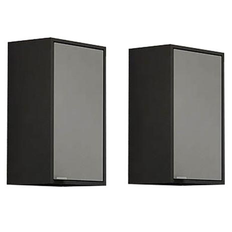 Conjunto De Armários Suspensos De Aço 2 Portas Smart Preto e Cinza Itatiaia Móveis é boa?