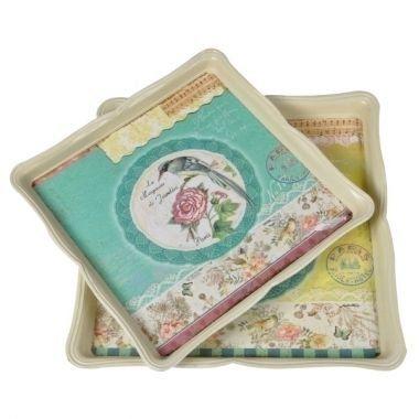 Conjunto de bandejas decorativas - 2 pcs - Btc decor Menor preço em Conjunto de bandejas decorativas - 2 pcs - Btc decor