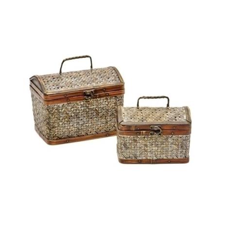 Conjunto de baus de bambu 2 pcs- retangular - Btc decor é boa?