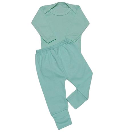 Conjunto de Body Bebê e Mijão Liso Verde Unissex Kit 2 pçs - Gomes Baby Lar é boa?