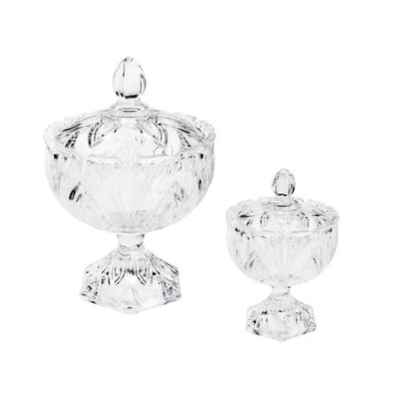 Conjunto de Bomboniere Spear em Cristal 2 Peças Wolff Menor preço em Conjunto de Bomboniere Spear em Cristal 2 Peças Wolff