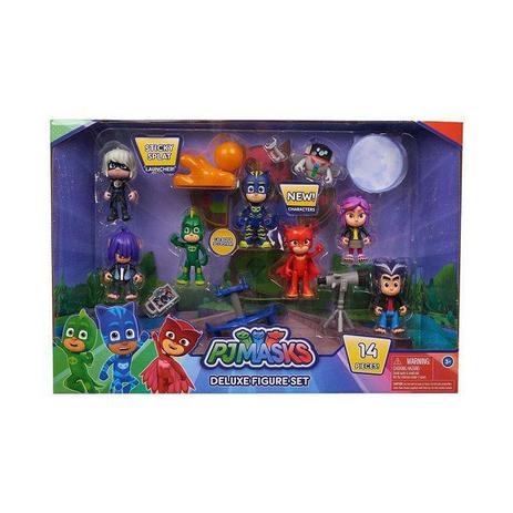 Conjunto de Bonecos 14 Peças PJ MASKS DTC 4663 Menor preço em Conjunto de Bonecos 14 Peças PJ MASKS DTC 4663