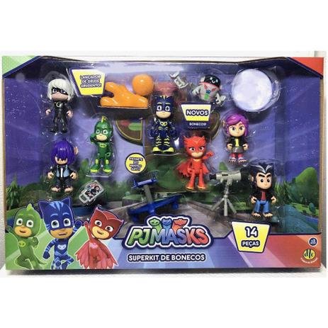 Conjunto de Bonecos - 14 Peças - PJ Masks - DTC Menor preço em Conjunto de Bonecos - 14 Peças - PJ Masks - DTC
