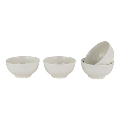 Conjunto de Bowls Multiuso de Porcelana - Branco (4 Peças) - Full Fit Menor preço em Conjunto de Bowls Multiuso de Porcelana - Branco (4 Peças) - Full Fit