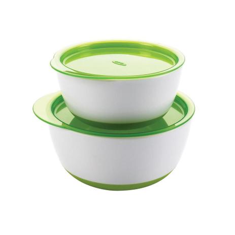 Conjunto de bowls OXOTot - Cor Verde Menor preço em Conjunto de bowls OXOTot - Cor Verde