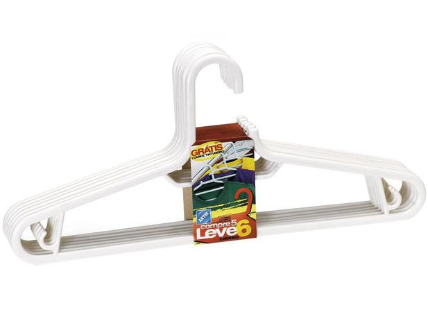 Conjunto de Cabides Tintureiro 6 Peças - Arthi 5826 Menor preço em Conjunto de Cabides Tintureiro 6 Peças - Arthi 5826