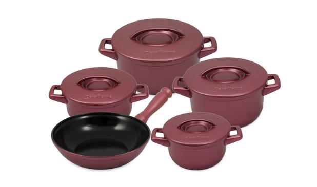 Conjunto de caçarolas de cerâmica ceraflame duo+ 5 peças rose gold Menor preço em Conjunto de caçarolas de cerâmica ceraflame duo+ 5 peças rose gold