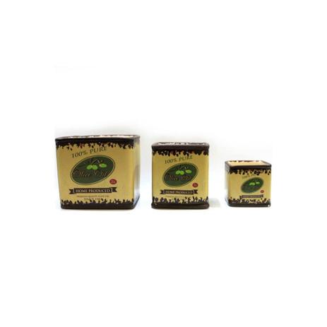 Conjunto de Cachepot em Cerâmica Olive Oil com 3 Peças - Btc Menor preço em Conjunto de Cachepot em Cerâmica Olive Oil com 3 Peças - Btc