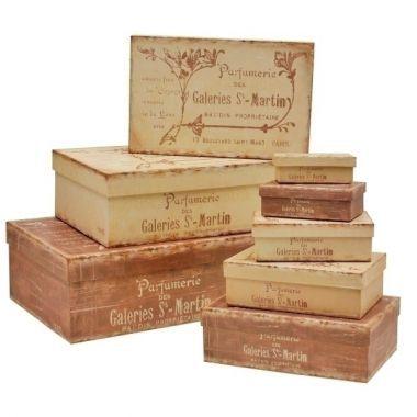 Conjunto de caixas de marche 8pcs - Btc decor Menor preço em Conjunto de caixas de marche 8pcs - Btc decor