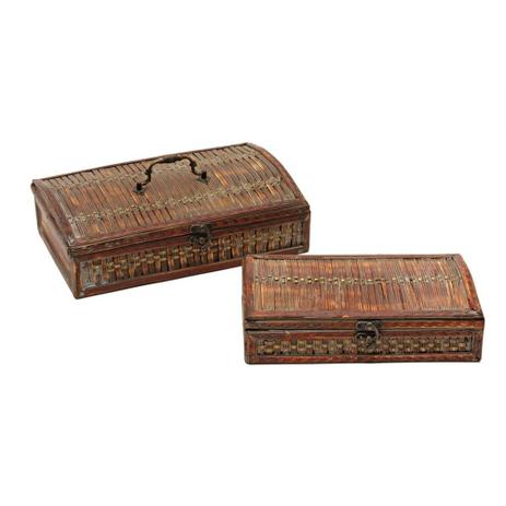 Conjunto de caixas de rattan 2 pcs- retangular - Btc decor é boa?