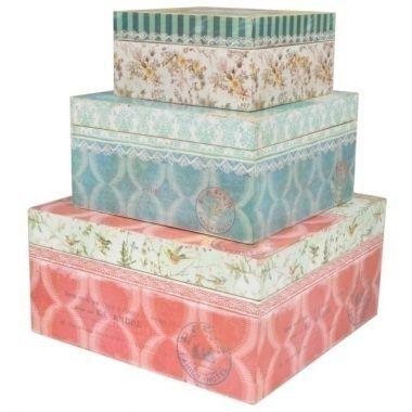 Conjunto de caixas decorativas de madeira - 3 pcs - Btc decor Menor preço em Conjunto de caixas decorativas de madeira - 3 pcs - Btc decor