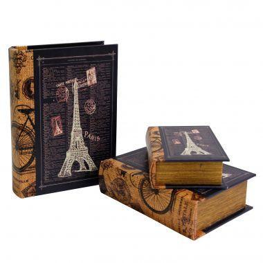 Conjunto de caixas livro  2pcs g21cm x 8cm x 29cm  m17cm x 6,5cm x - Btc decor é boa?