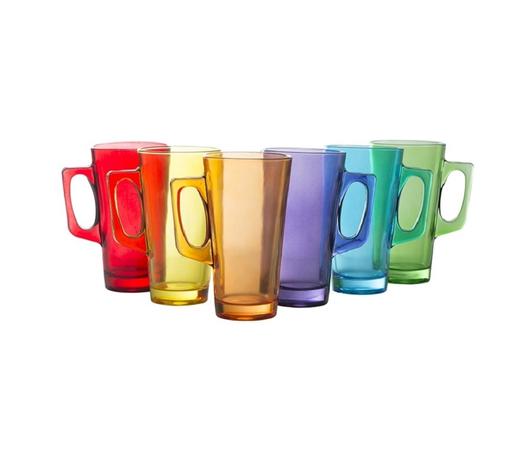 Conjunto de Caneca Cappuccino 370ml Colorido - Casa Linda Menor preço em Conjunto de Caneca Cappuccino 370ml Colorido - Casa Linda