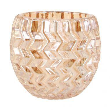 Conjunto de castiçais de vidro ambar 6pcs 7cm x 7cm x 7,5cm - Btc decor Menor preço em Conjunto de castiçais de vidro ambar 6pcs 7cm x 7cm x 7,5cm - Btc decor